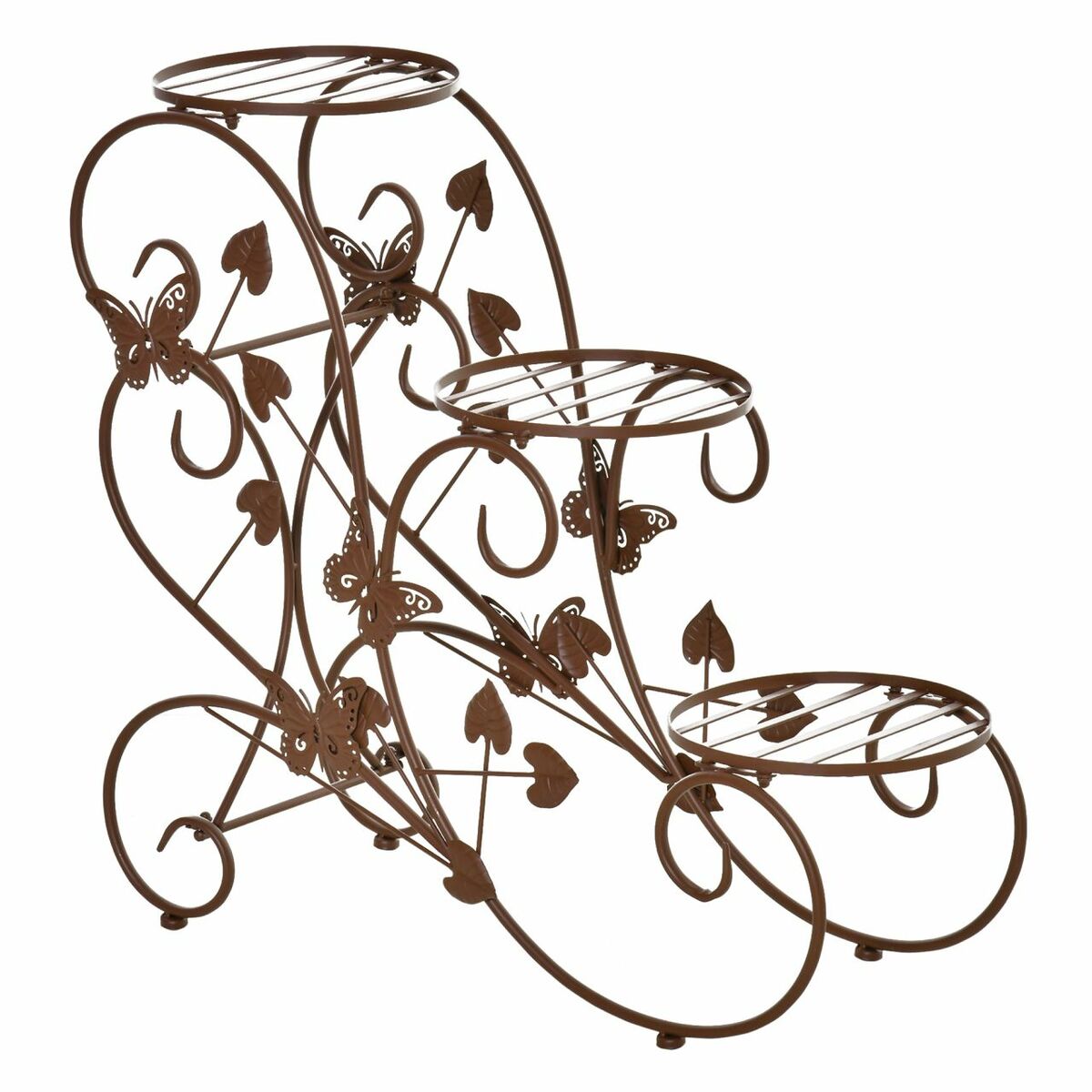 Bild 1 von Outsunny Blumenständer  3-stufiger Blumentreppe Pflanzenstand Metall