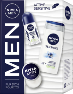 NIVEA MEN Active Sensitive Geschenkset