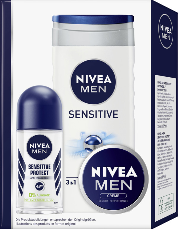 NIVEA MEN Active Sensitive Geschenkset Von ROSSMANN Ansehen!