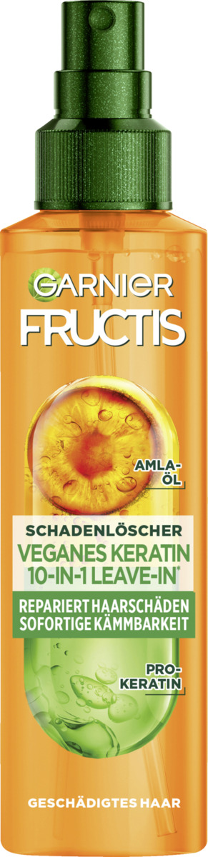 Bild 1 von Garnier Fructis Schadenlöscher Veganes Keratin 10-in-1-Leave-in