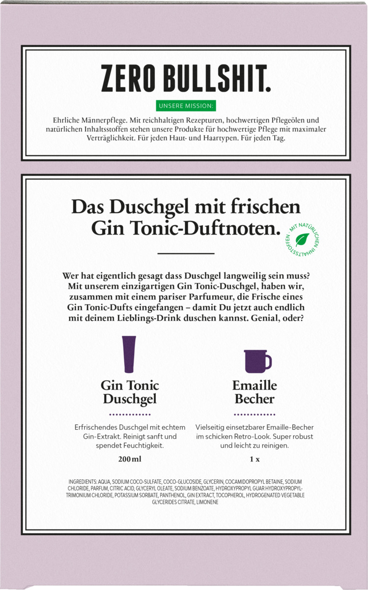 Bild 1 von Brooklyn Soap Company Gin Tonic Duschgel & Emaille-Becher Geschenkset