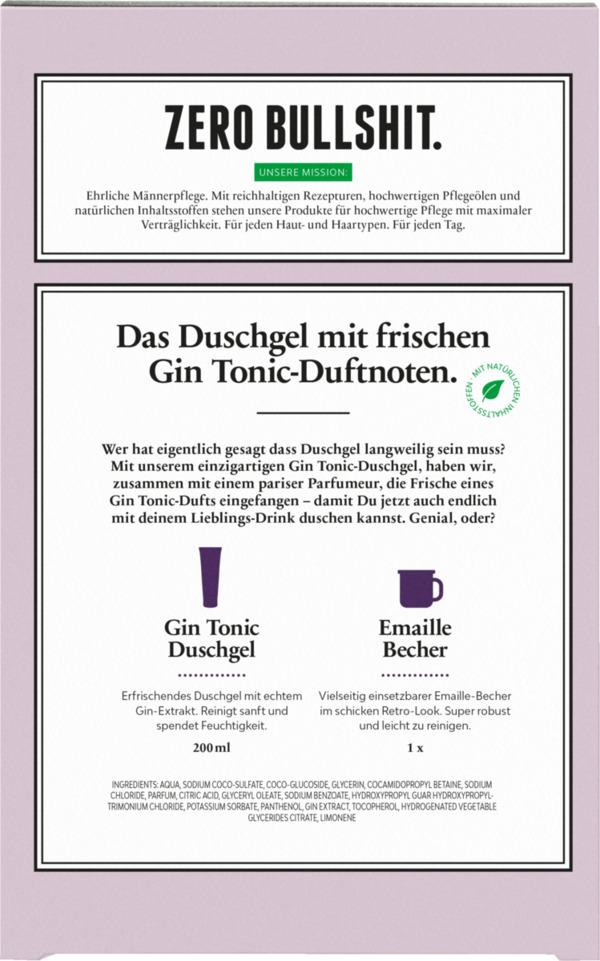 Bild 1 von Brooklyn Soap Company Gin Tonic Duschgel & Emaille-Becher Geschenkset