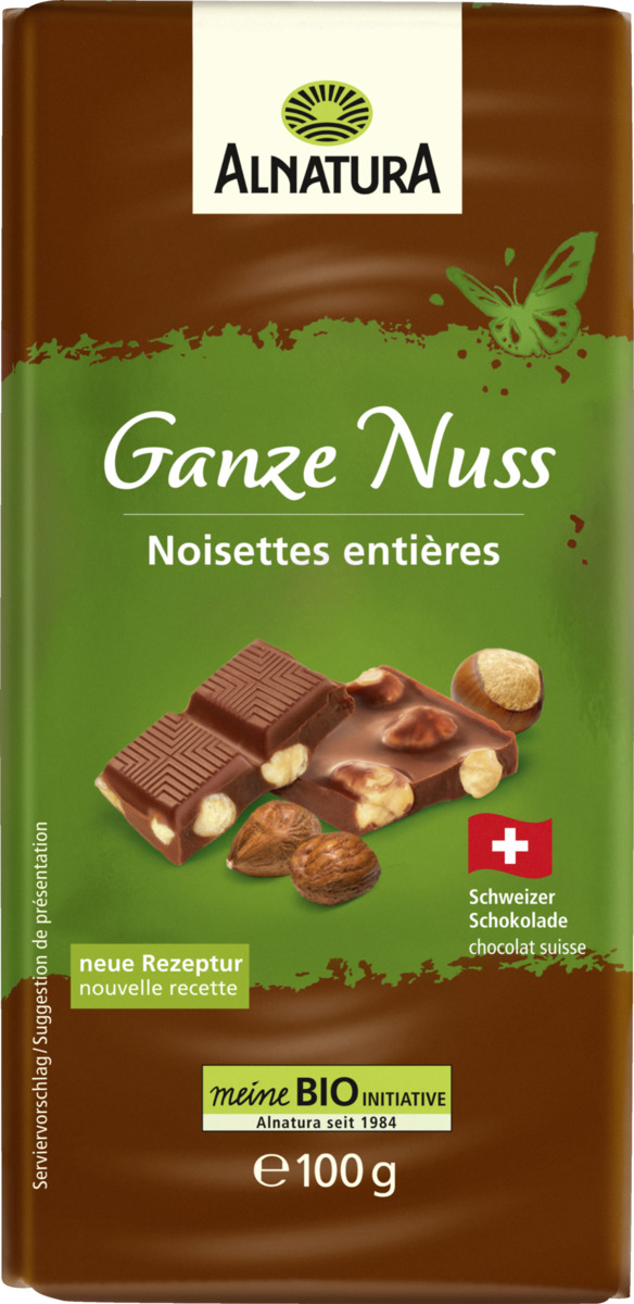 Bild 1 von Alnatura Bio Schokolade Ganze Nuss Vollmilch