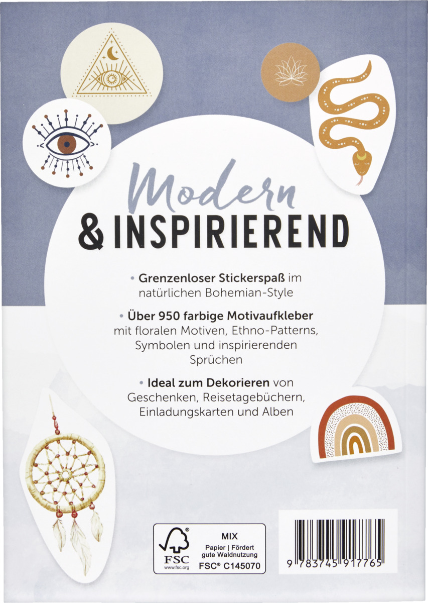Bild 1 von IDEENWELT Stickerbuch Boho Style
