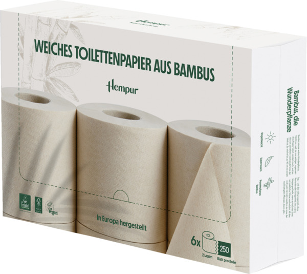 Bild 1 von Hempur Toilettenpapier Bambus