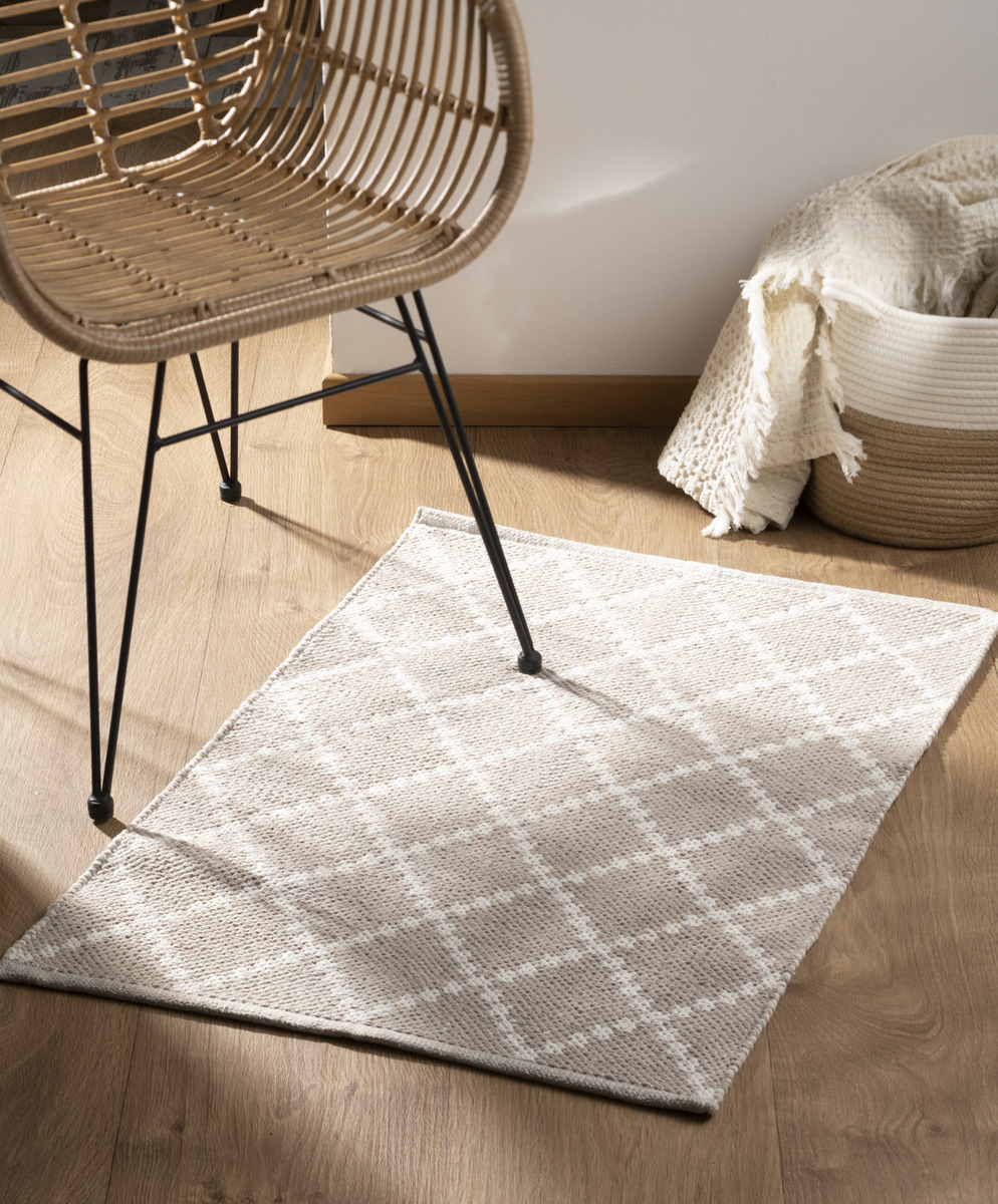 Bild 3 von IDEENWELT Webteppich creme/weiß