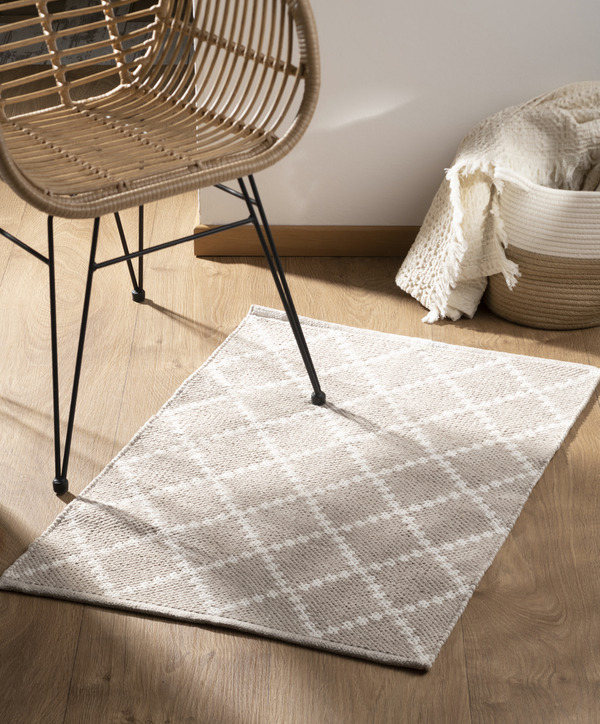 Bild 3 von IDEENWELT Webteppich creme/weiß