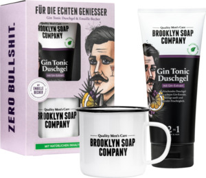 Brooklyn Soap Company Gin Tonic Duschgel & Emaille-Becher Geschenkset