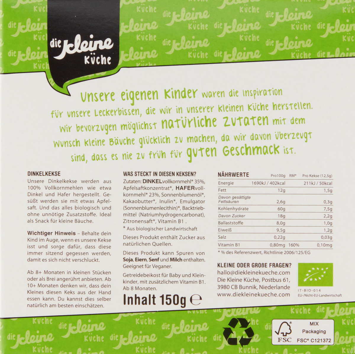 Bild 4 von Die Kleine Küche Bio Baby Dinkel Kekse