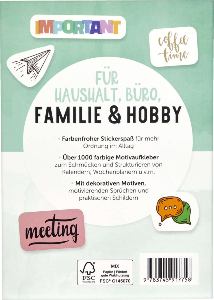 Bild 1 von IDEENWELT Stickerbuch Planen und Organisieren