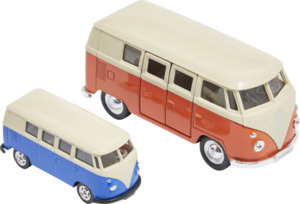 IDEENWELT 2er Set Modellautos VW T1 Bus