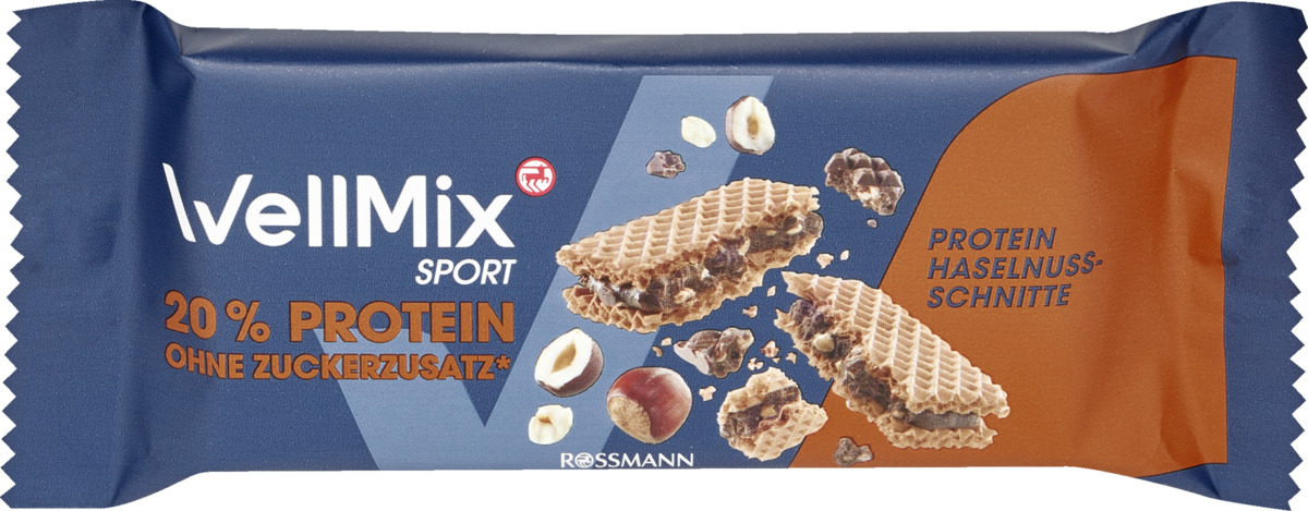 Bild 1 von WellMix Protein Haselnuss-Schnitte