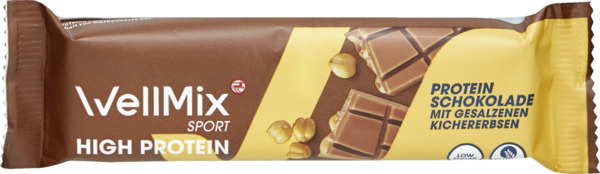 Bild 1 von WellMix SPORT Protein Schokolade mit gesalzenen Kichererbsen
