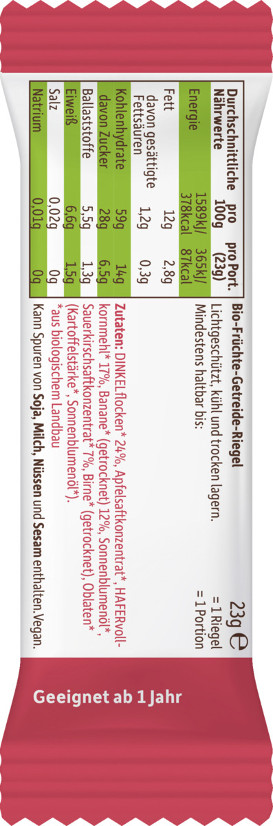 Bild 3 von Freche Freunde Bio Frecher Riegel Banane & Kirsche