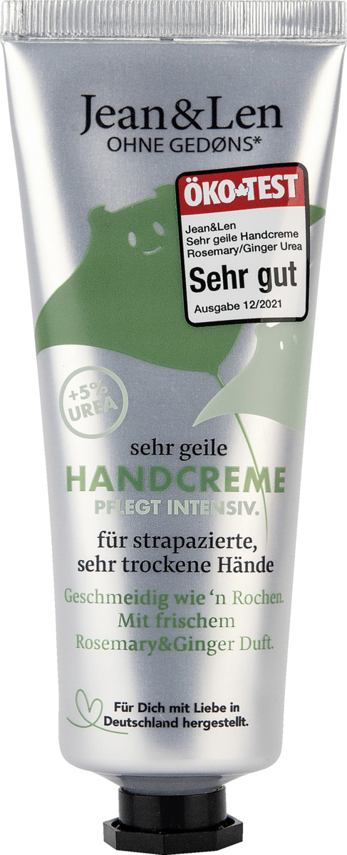 Bild 1 von Jean&Len Intensiv pflegende Handcreme Rosemary & Ginger