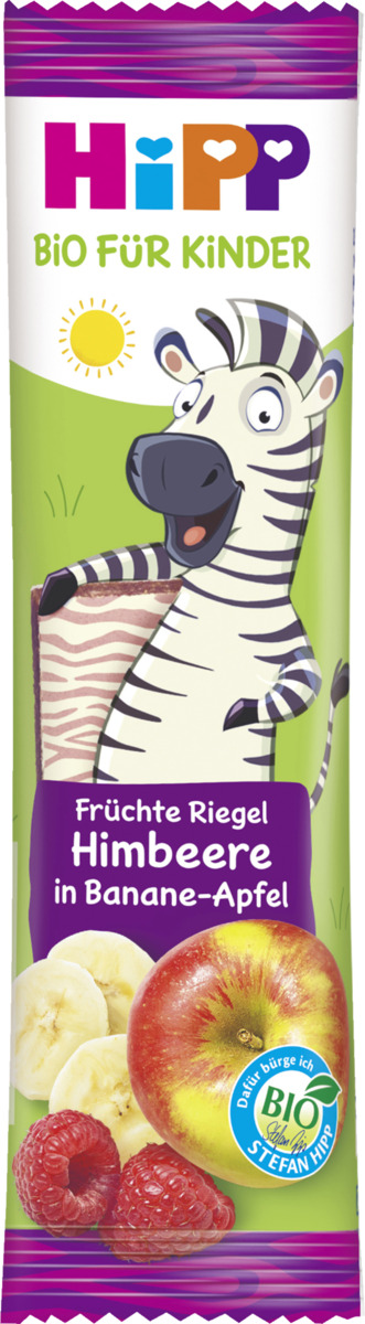Bild 1 von HiPP Bio Früchte Riegel Himbeere in Banane-Apfel