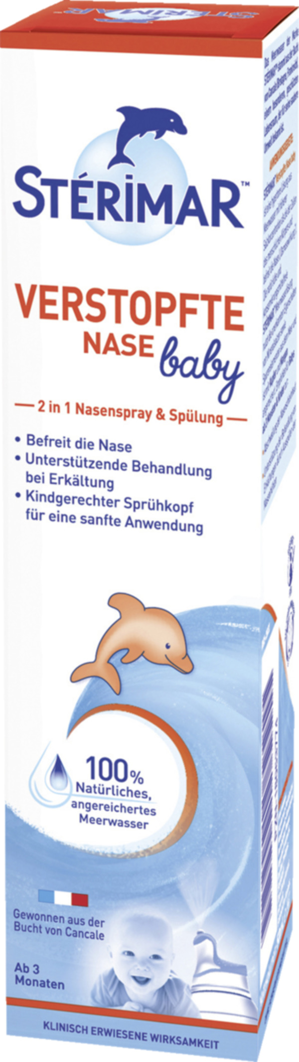 Bild 1 von Stérimar Stérimar Verstopfte Nase Baby 2 in 1 Nasenspray & Spülung 50ml