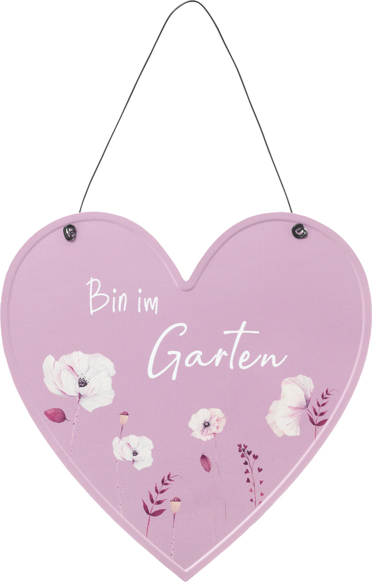 Bild 1 von BOLTZE Metallherz "Bin im Garten"
