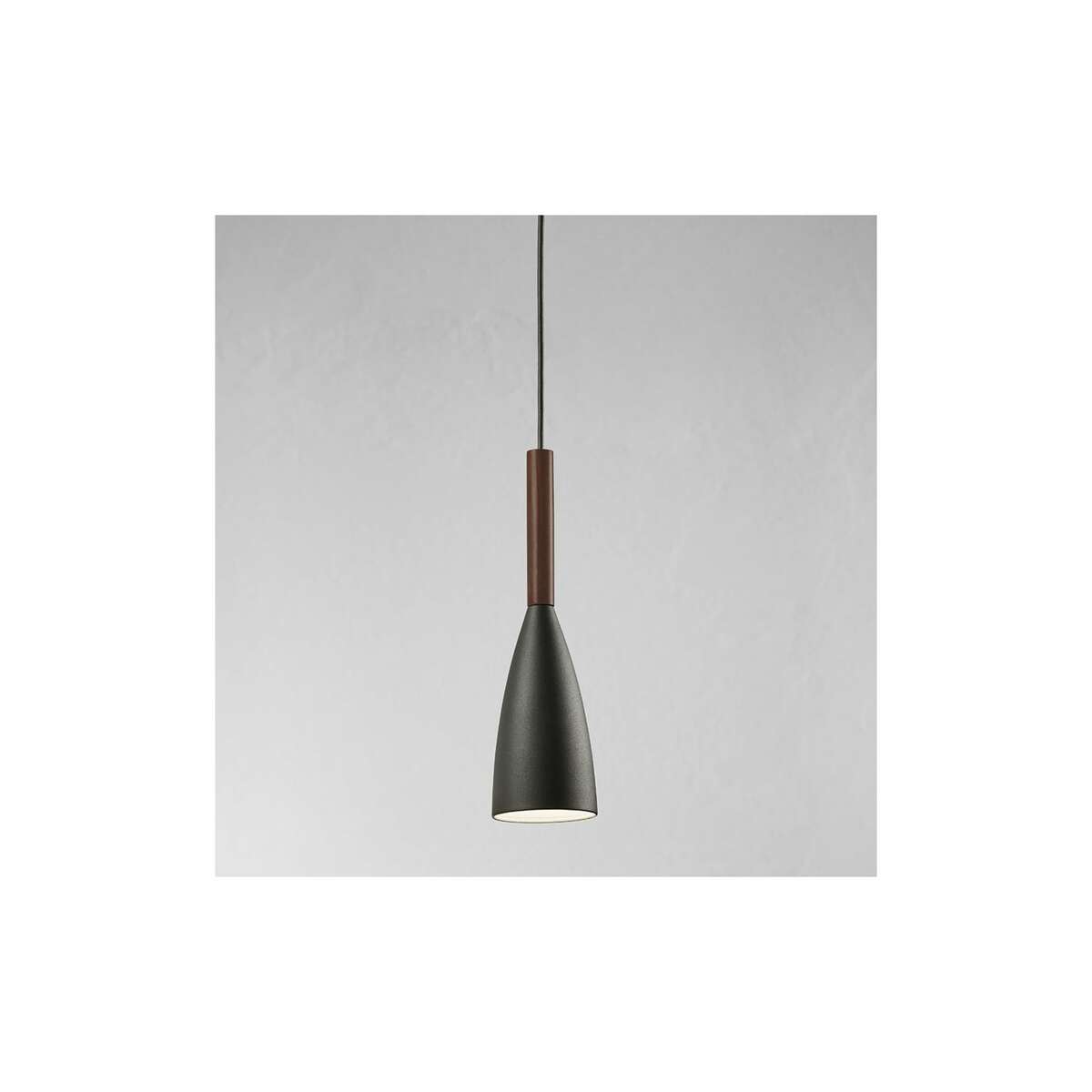 Bild 1 von Balanda Hängeleuchte Ø 10cm mit Holz, anthrazit