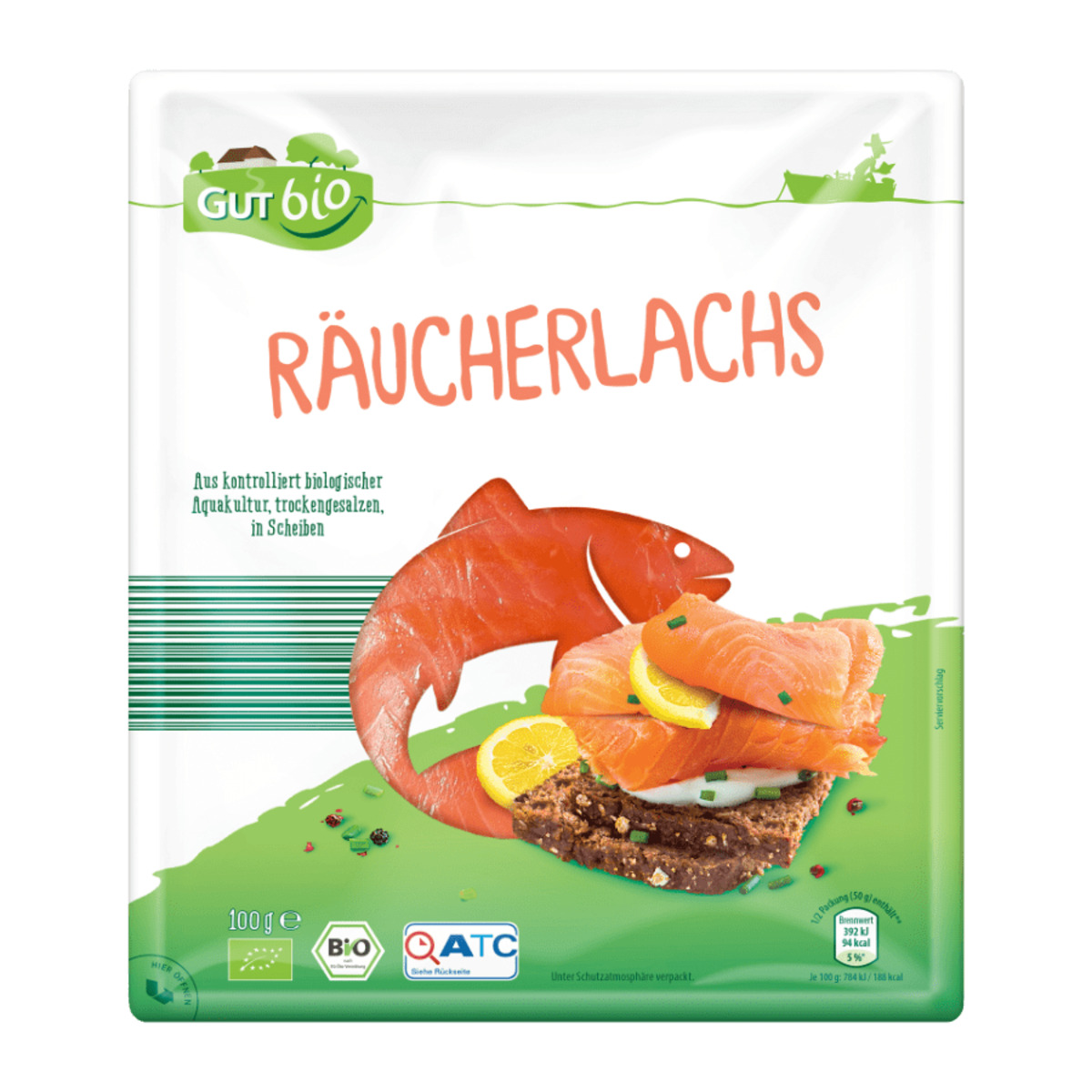 Bild 1 von GUT BIO Bio-Räucherlachs