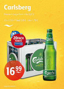 Carlsberg Premium Lager Beer oder 0,0 %