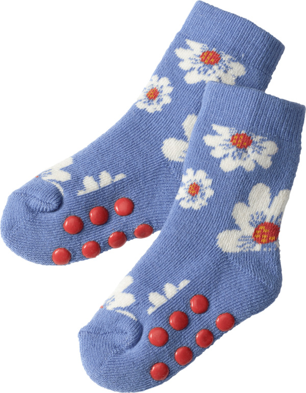 Bild 1 von ALANA Kinder ABS Socken, Gr. 23/26, mit Bio-Baumwolle, blau, rot