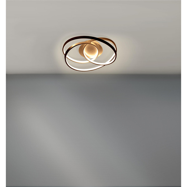 Bild 1 von LED-Deckenleuchte 'Twisted Ring' siber 41 W