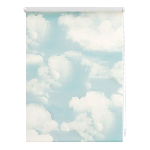 Bild 1 von Lichtblick Rollo Klemmfix, ohne Bohren, blickdicht, Wolken - Blau