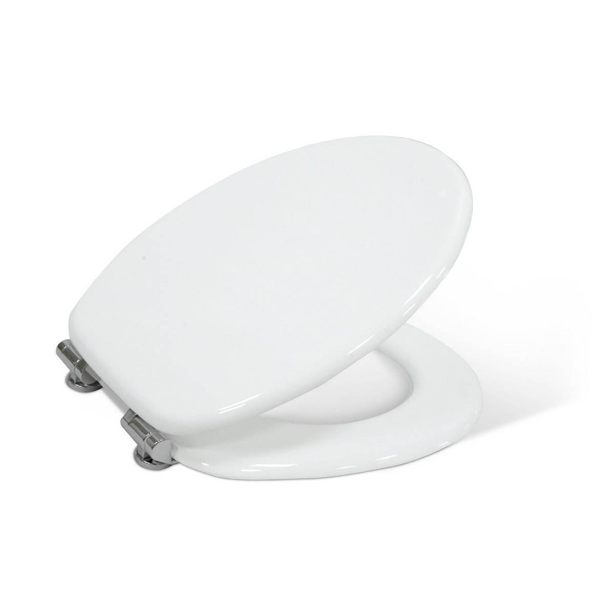 Bild 1 von WC-Sitz 'Holz' weiß mit Absenkautomatik