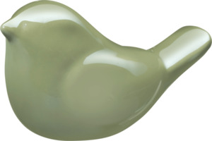 BOLTZE Keramikvogel, grün/glänzend
