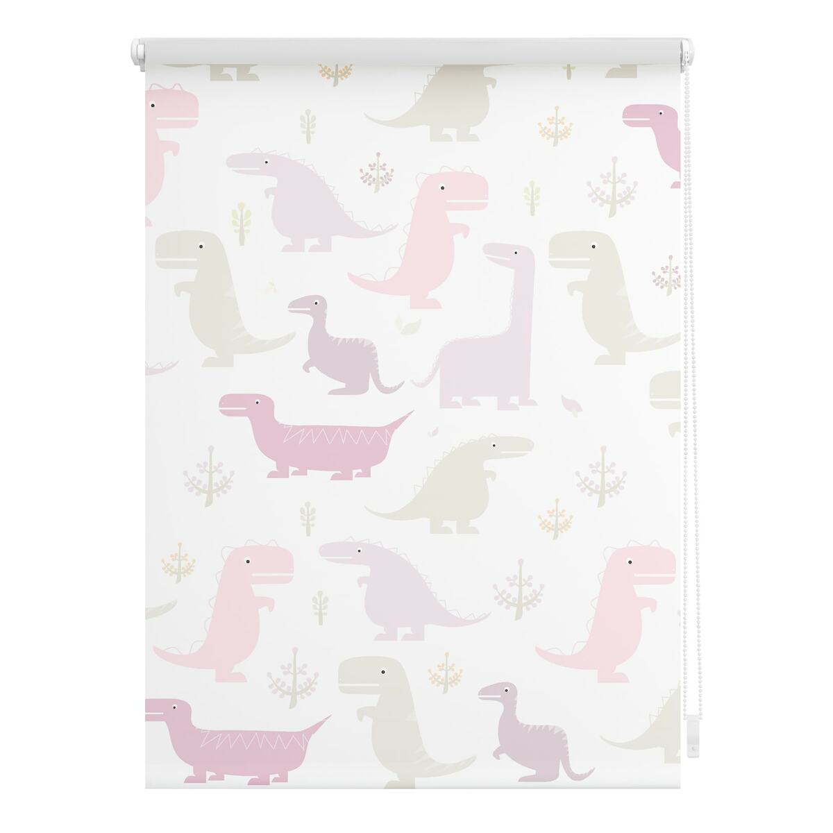 Bild 1 von Lichtblick Rollo Klemmfix, ohne Bohren, Verdunkelung, Dino  - Pink