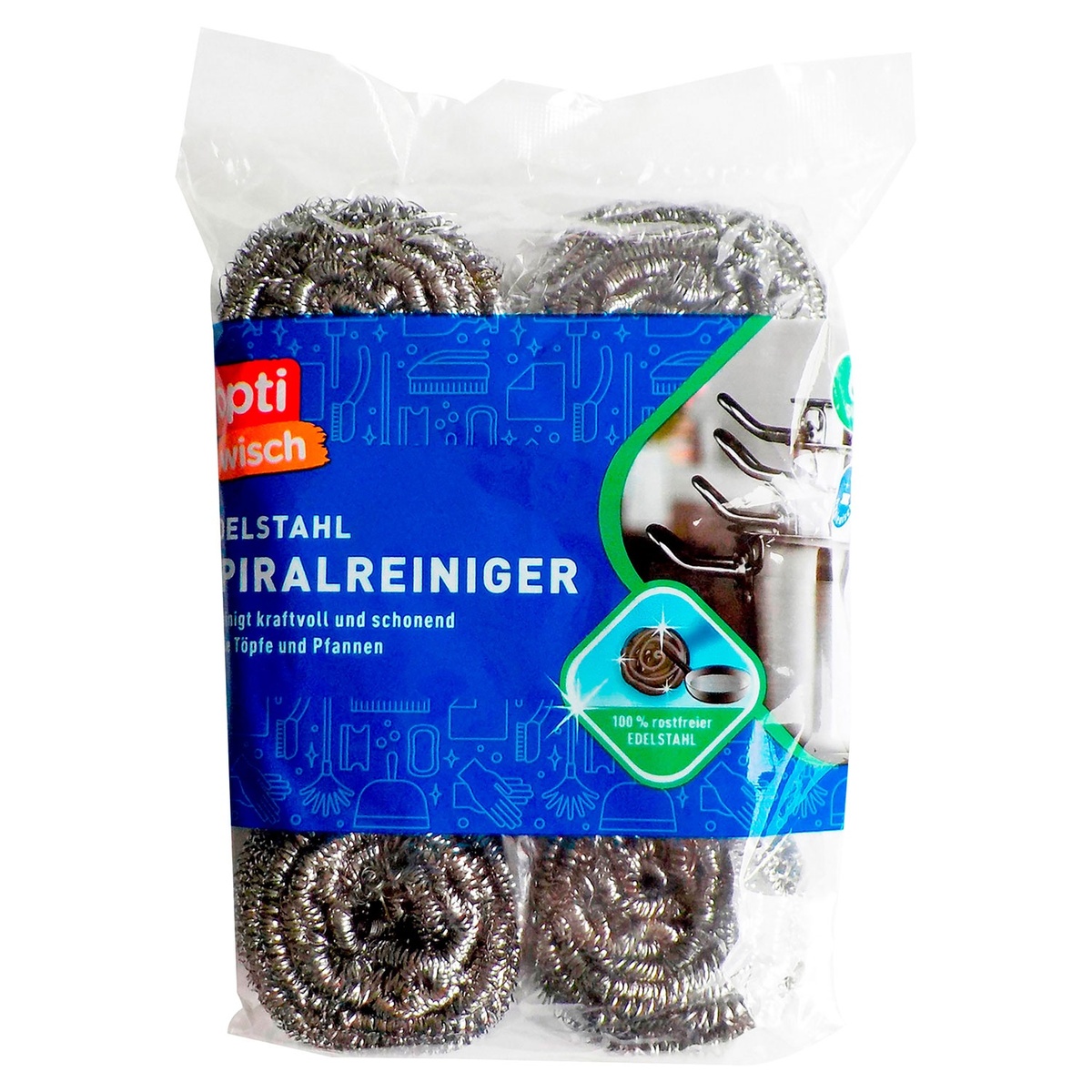 Bild 1 von OPTIWISCH Edelstahl-Spiralreiniger, 6er-Packung