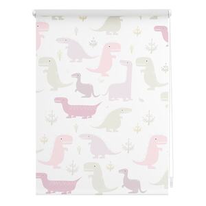 Lichtblick Rollo Klemmfix, ohne Bohren, Verdunkelung, Dino  - Pink