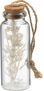 Dekorieren & Einrichten Glasflasche mit Trockenblumen, weiß