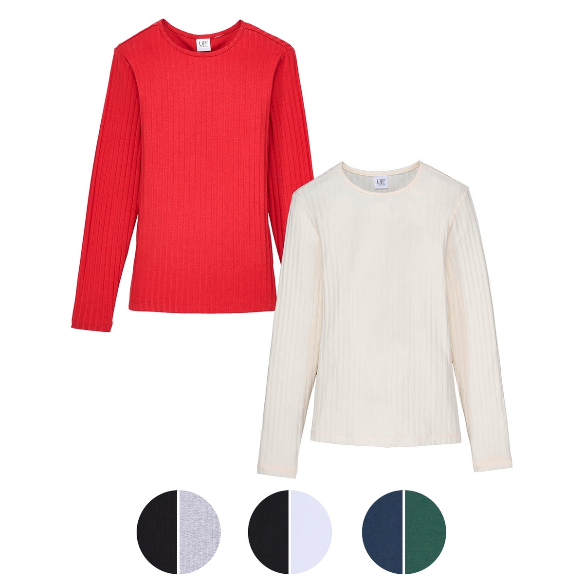 Bild 1 von UP2FASHION Damen Langarm-Shirt, 2er-Set