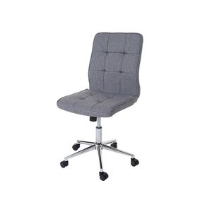 Bürostuhl MCW-K43, Drehstuhl Arbeitshocker Schreibtischstuhl, Textil grau