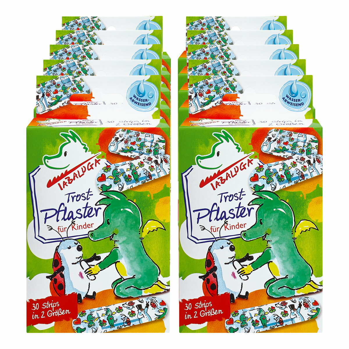Bild 1 von Tabaluga Kinderpflaster Strips 30 Stück in zwei Größen, 10er Pack