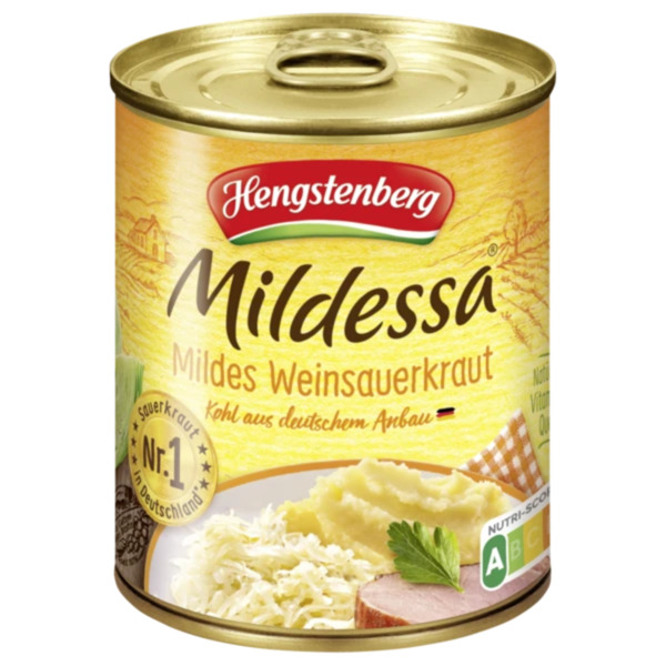 Bild 1 von Hengstenberg Mildessa Weinsauerkraut oder Rotkohl