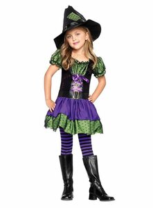 Leg Avenue Kostüm »Gestreifte Strumpfhosen violett-schwarz«