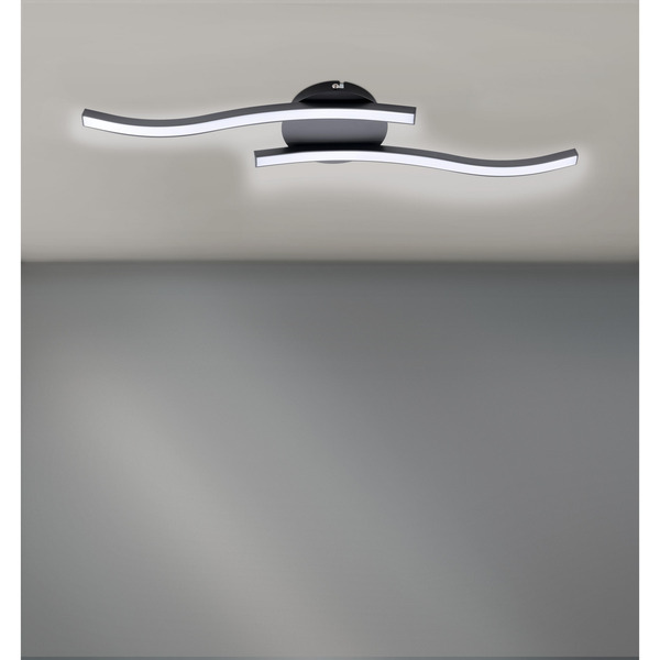 Bild 1 von LED-Deckenleuchte 'Bars' aluminiumfarben 13 W