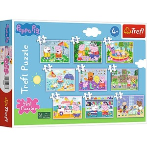 Peppa Wutz - Puzzle 9-in-1 - 327 Teile