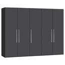 Bild 1 von Carryhome DREHTÜRENSCHRANK Anthrazit, Schwarz