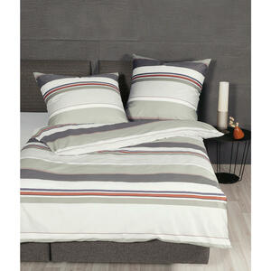 Janine BETTWÄSCHE Grau, Orange, Weiß