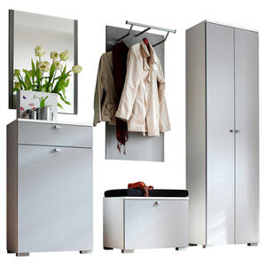 Cassando GARDEROBE Grau, Weiß