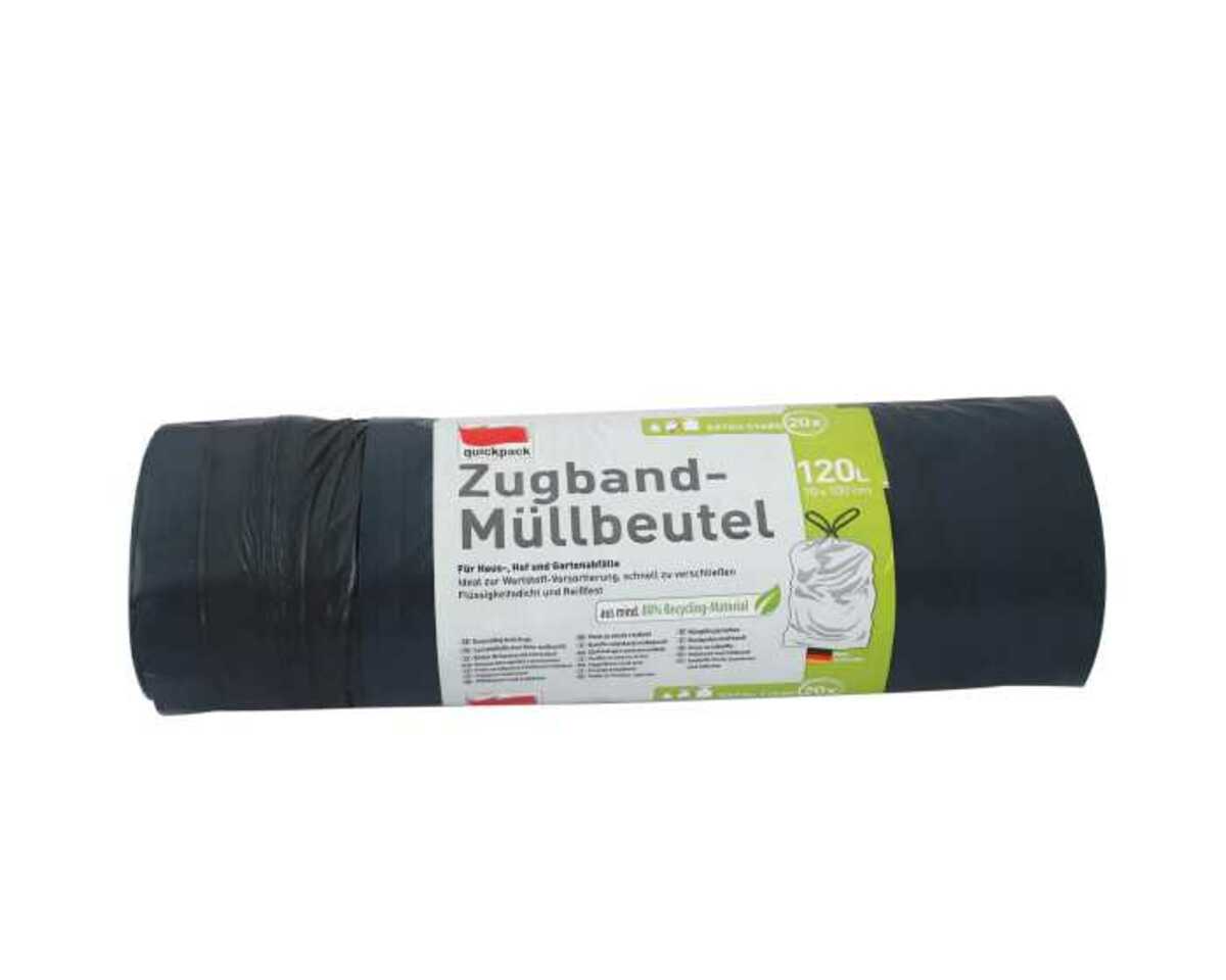 Bild 1 von Zugband Müllsäcke 120 ltr. 20 Stück