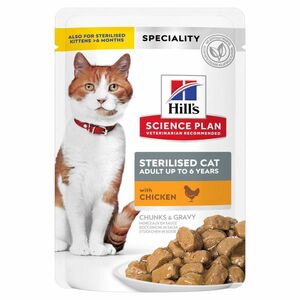 Hill's Science Plan Young Adult Sterilised mit Huhn 12x85g