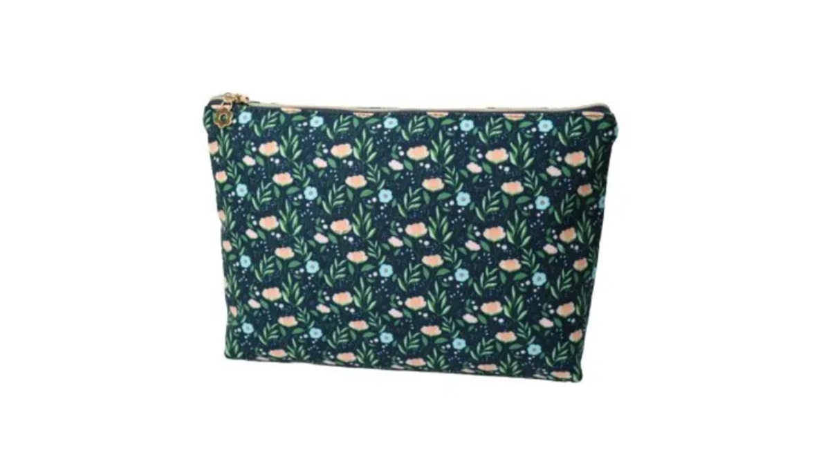 Bild 1 von Kulturtasche Dunkelblau Blumen