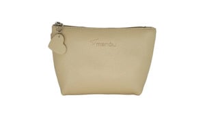 Soapland manóu Kosmetiktasche Lederoptik beige