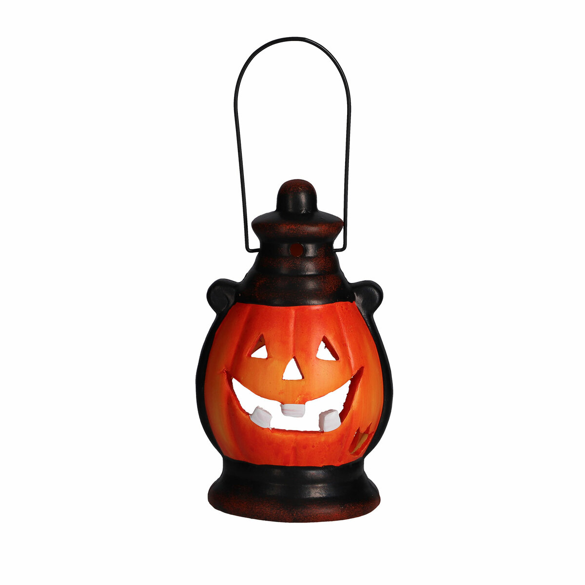 Bild 1 von Kürbis-Laterne aus Terrakotta 16 x 9,5 x 8,5 cm