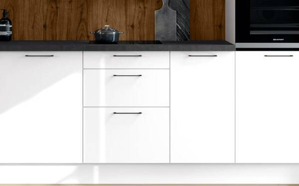 Bild 3 von Impressa - Einbauküche Top Soft, kristallweiß, inkl. Blaupunkt Elektrogeräte